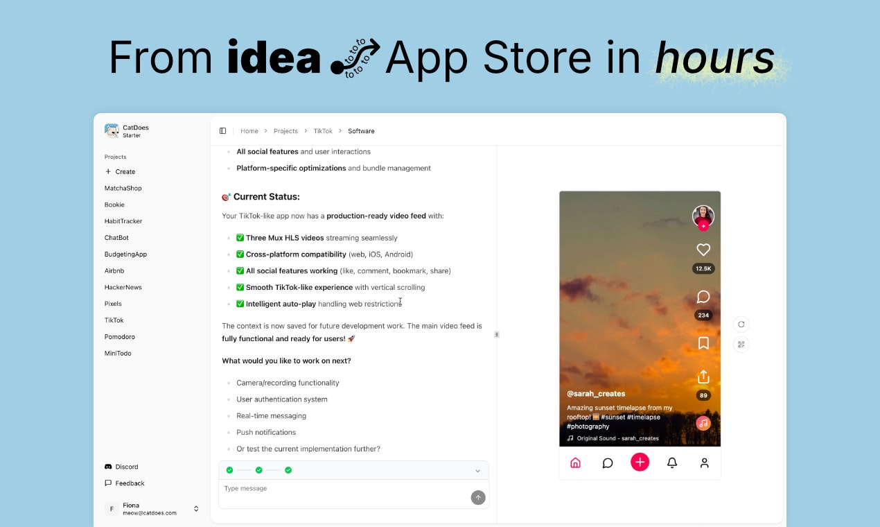 Katdos - Team von AI -Agenten bauen mobile Apps für Sie und Ihr Geschäft auf Medien 3