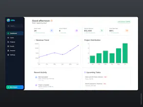 Milo — Your freelance command center gallery image
