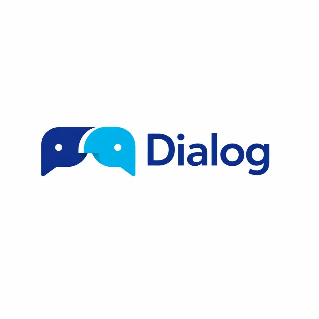 Just Dialog - Product Hunt launch logo and brand identity