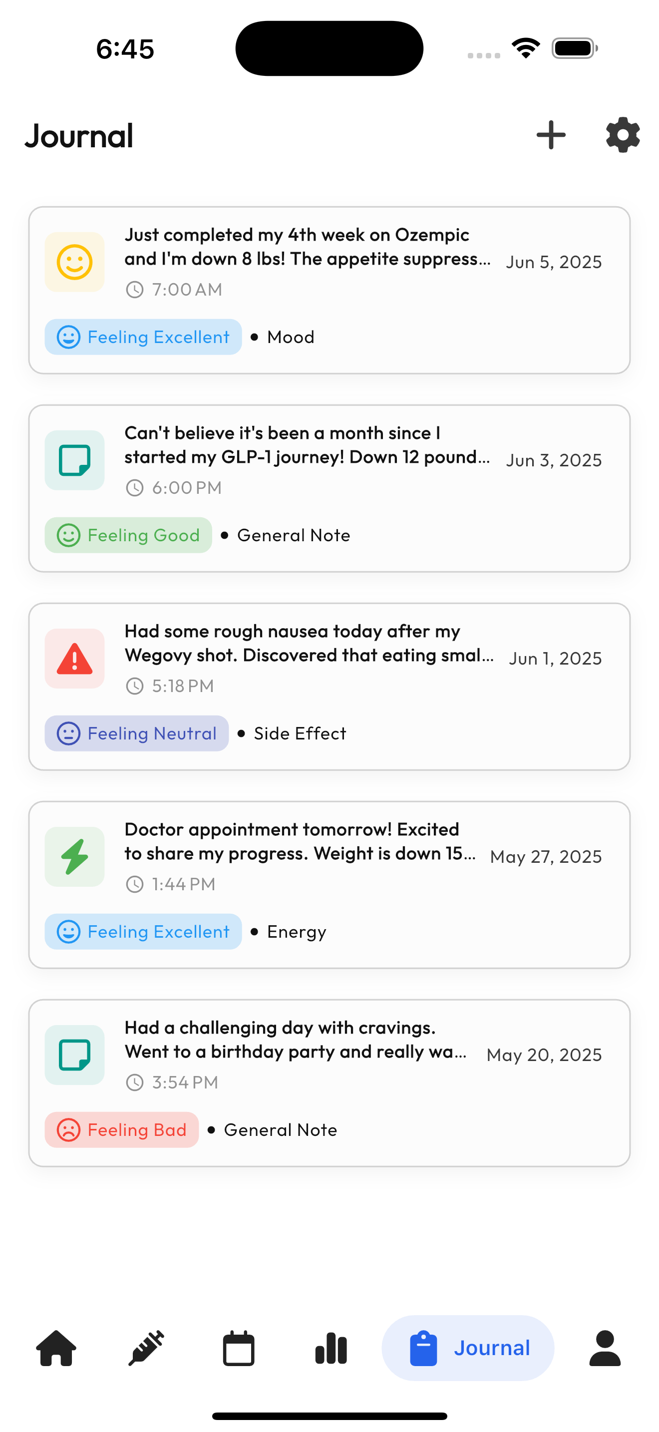 GLP1 Tracker - GLP1 Medication Tracking Log media 7