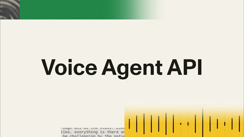 Voice Agent API screenshot 1 (video preview)