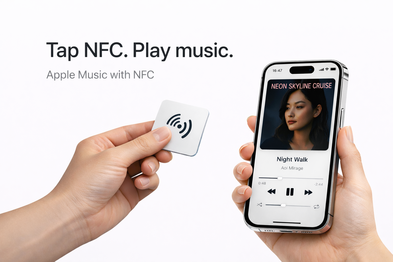 NFCPlayer - Main product screenshot demonstrating key features and user interface