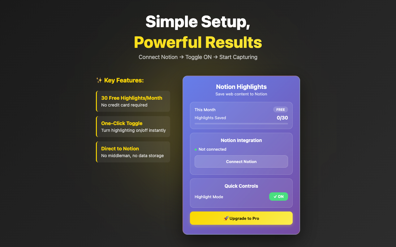 Notion Highlights - Screenshot 4 showing product features and functionality