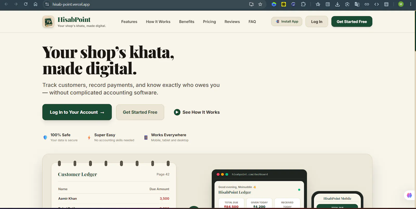 HisabPoint — Digital Bahi Khata screenshot 2