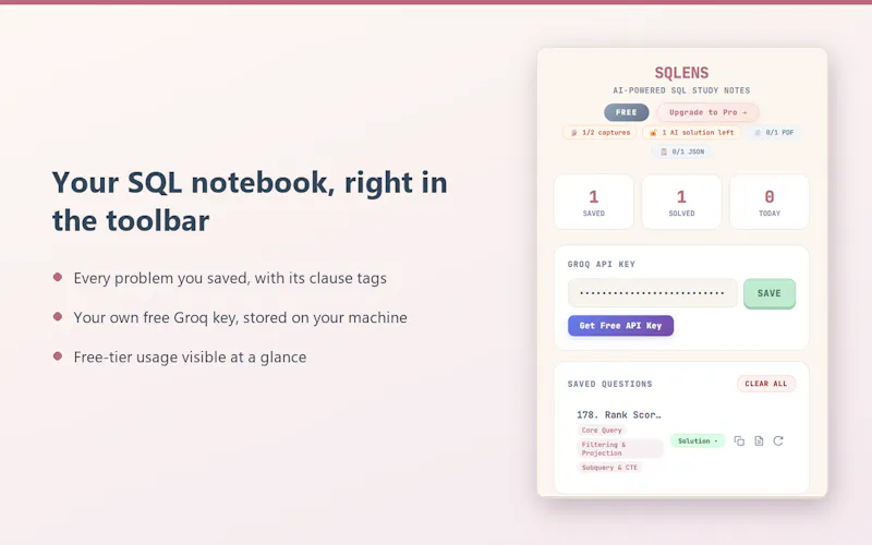 SQLens screenshot 5