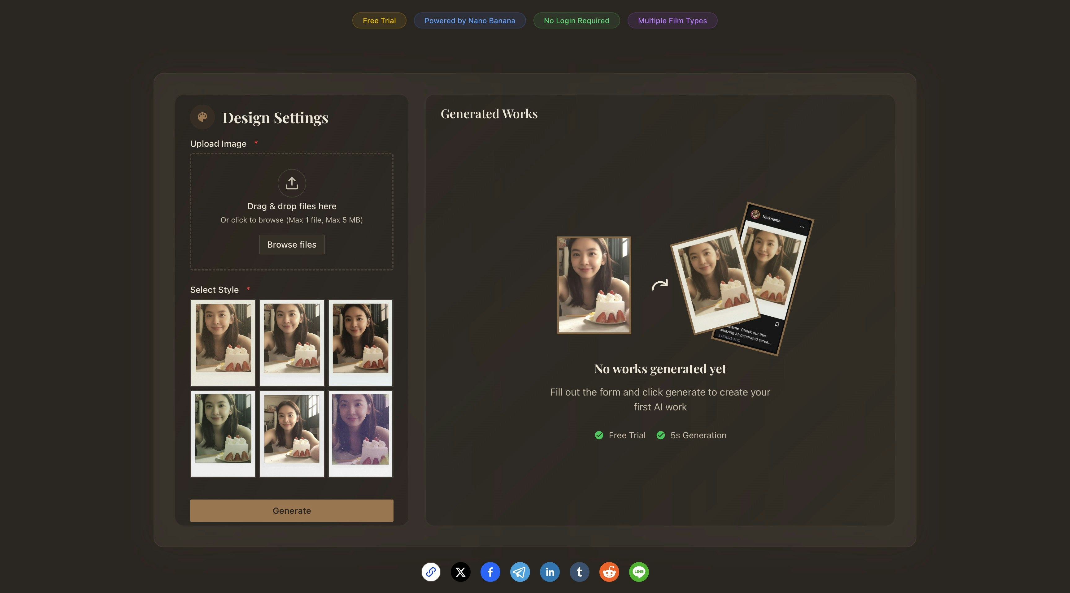AI Polaroid gallery image