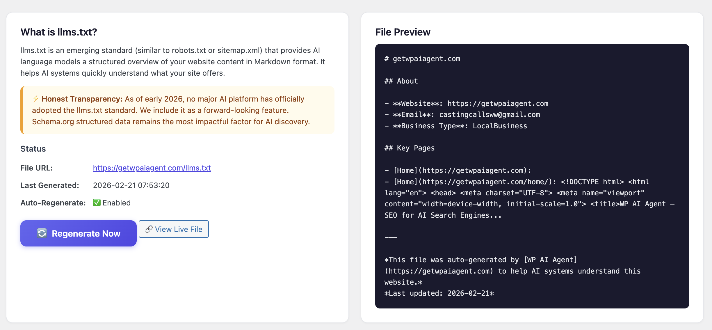 WP AI Agent gallery image