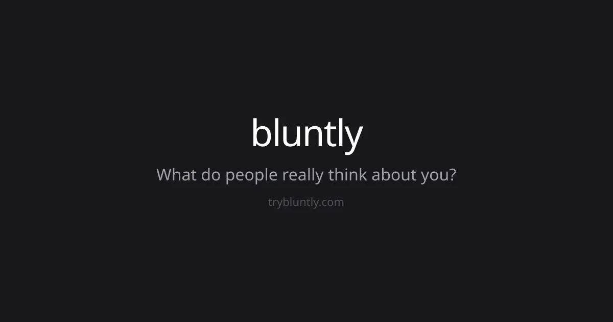 Bluntly 제품 배너
