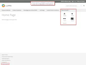 Magento 2 Shop by Brand gallery image