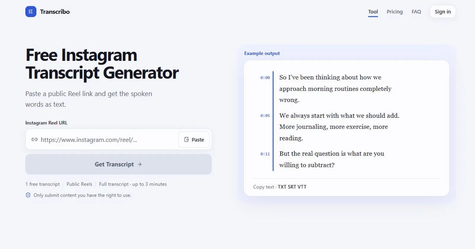 Transcribo screenshot 1