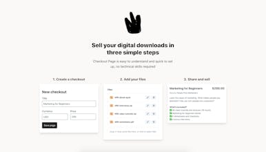Checkout Page Digital Downloads gallery image