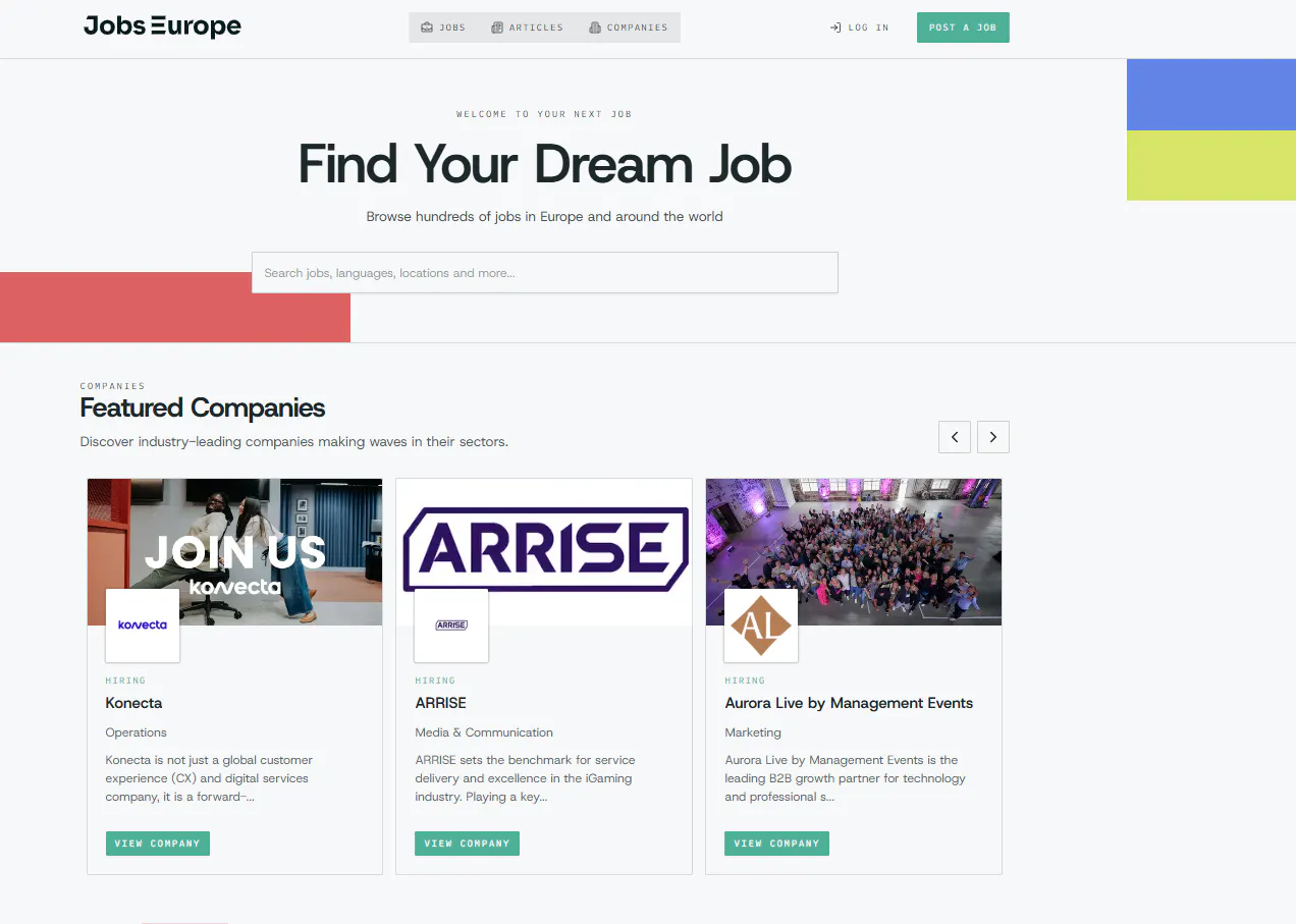 Jobs Europe gallery image