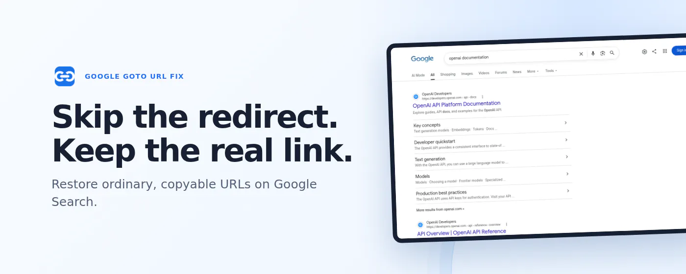 GoogleGotoUrl screenshot
