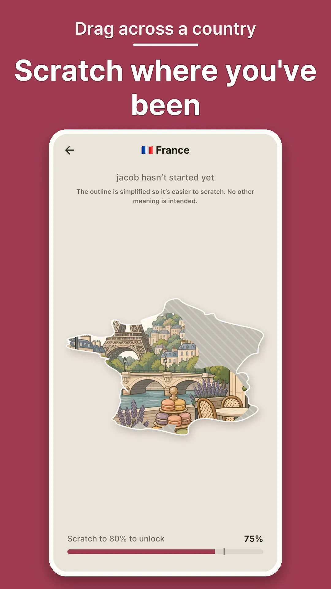 Scratchy Us — A world map for two gallery image