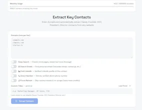 Bulk Contact Finder – Extract ContactsAI gallery image