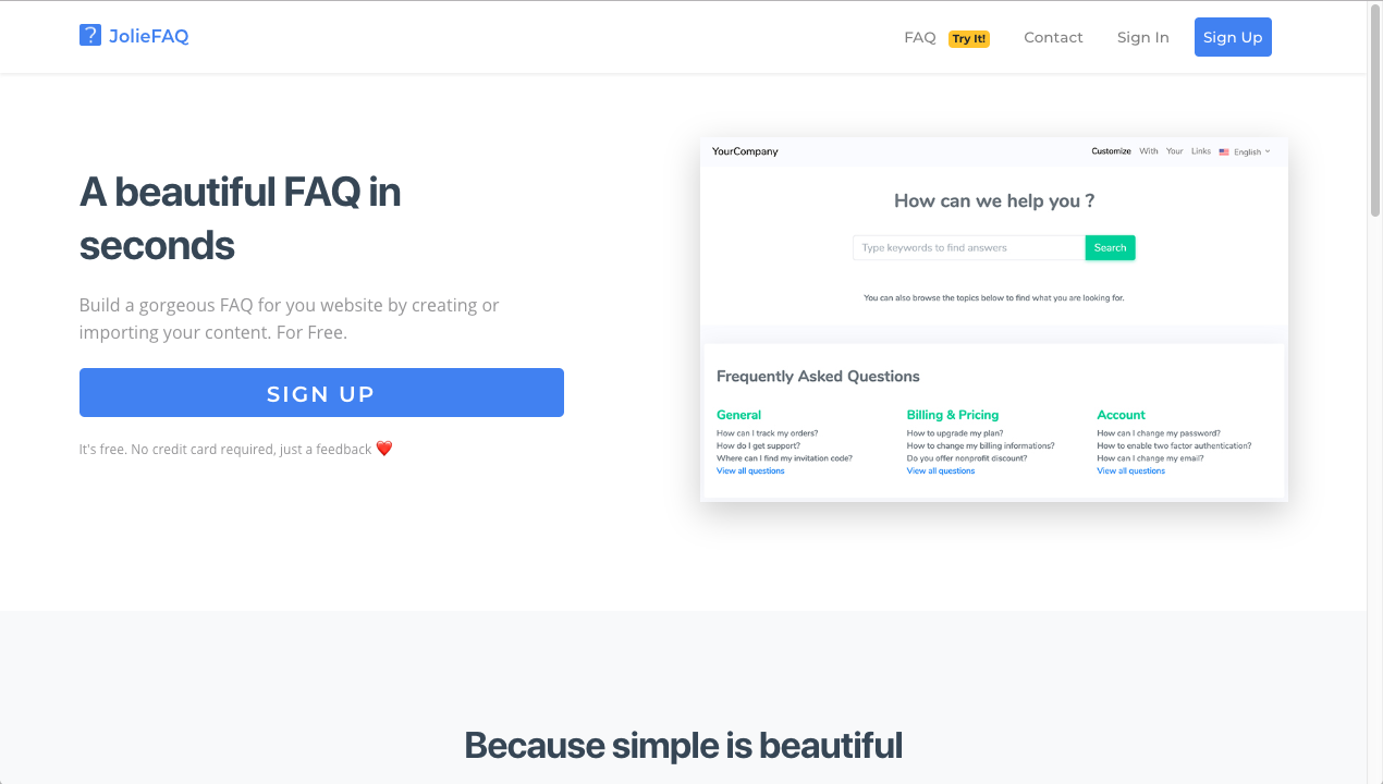 JolieFAQ gallery image