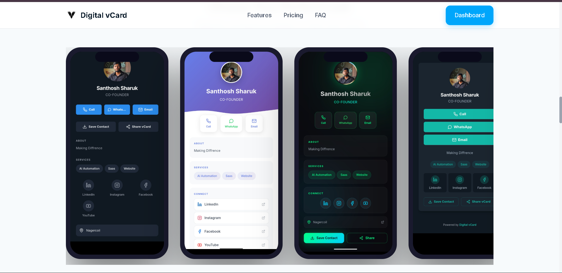 Digital vCard gallery image