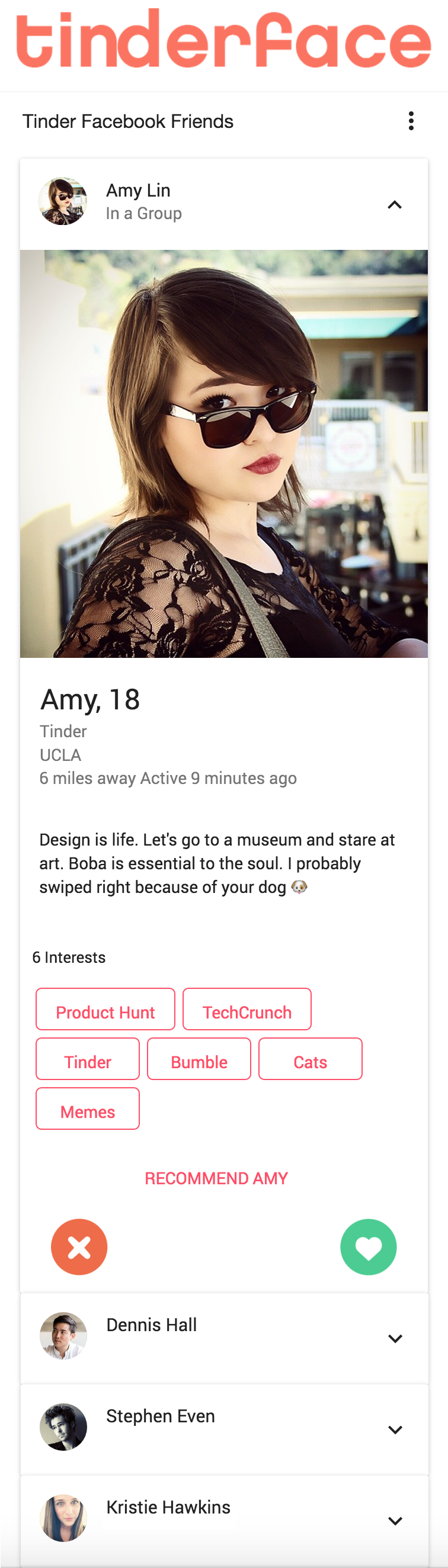 Tinderface gallery image