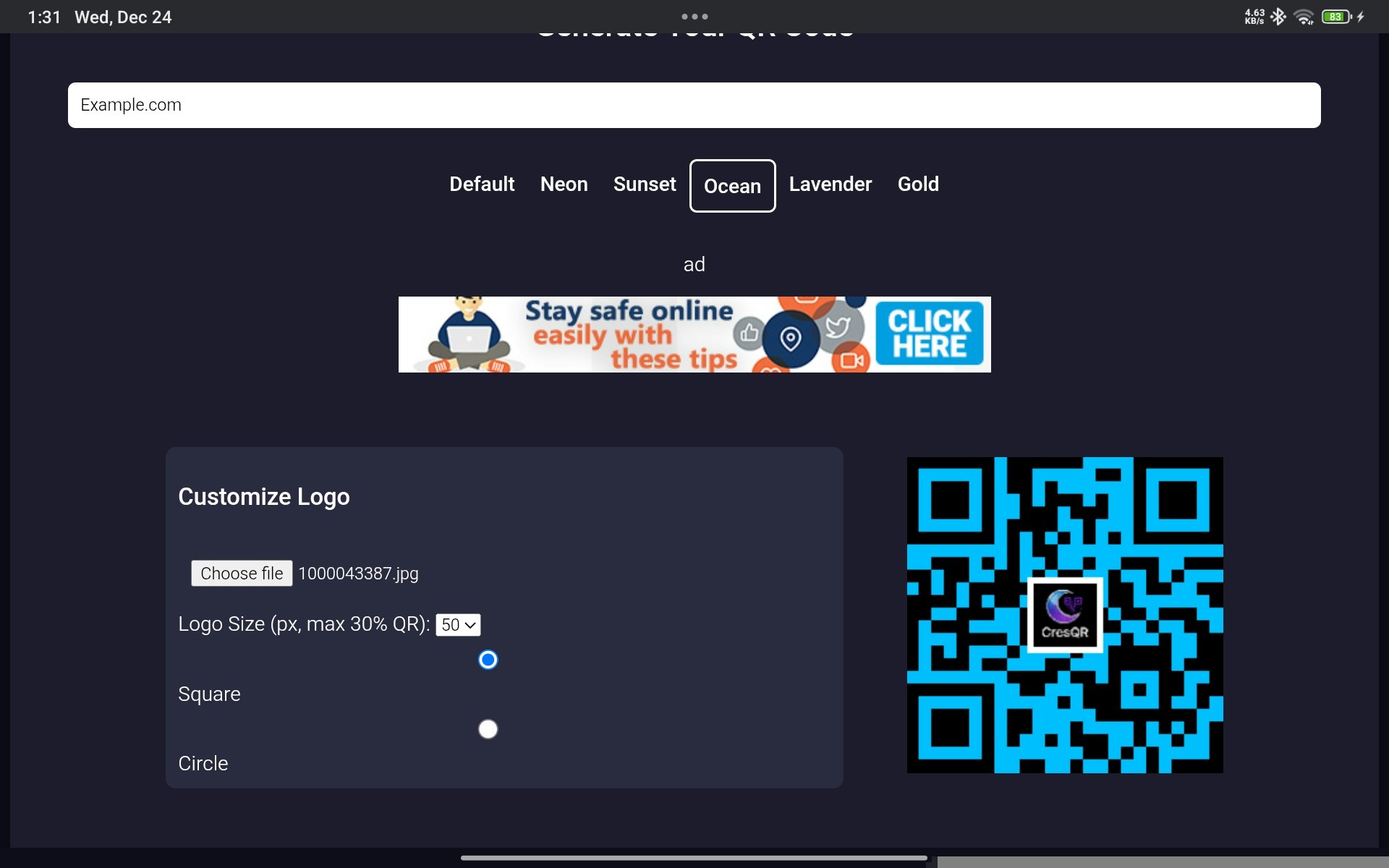 CresQR gallery image