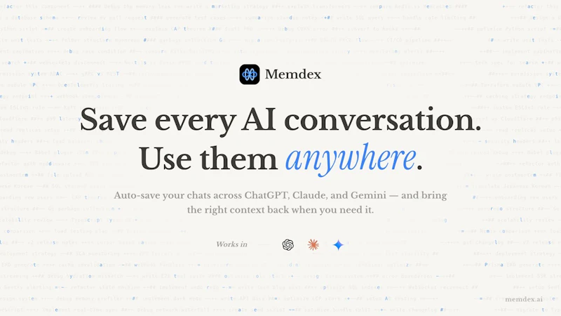 Memdex screenshot 1 (video preview)