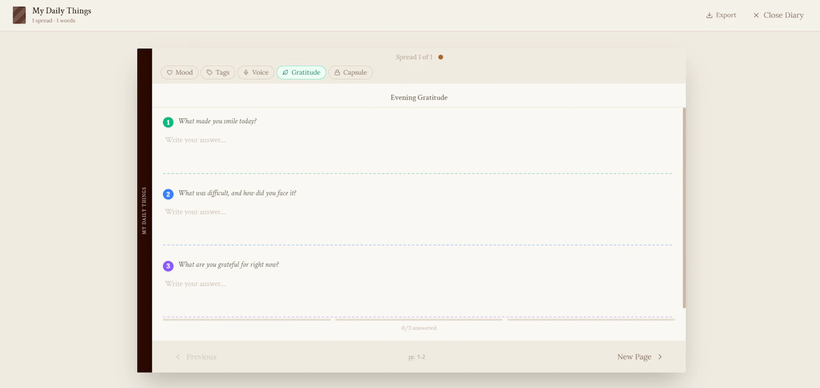 Digital Diary screenshot 3