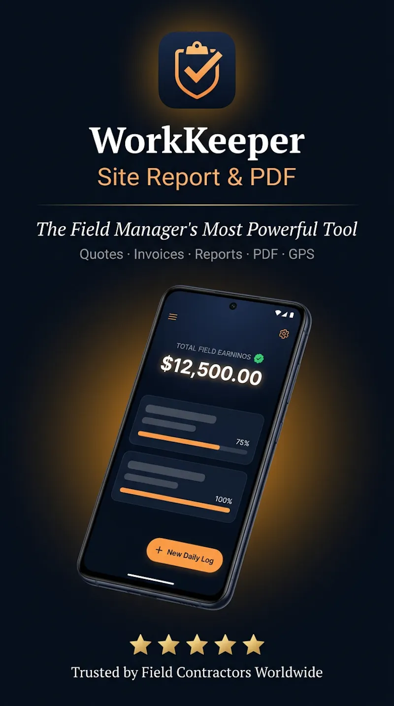 WorkKeeper: Field Report & PDF screenshot 5