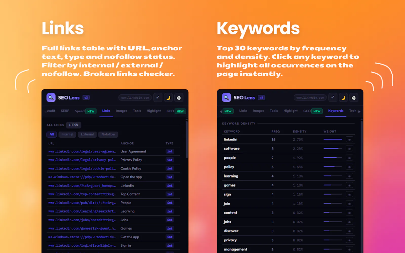 SEO Lens — AI SEO & GEO Analyzer screenshot 3