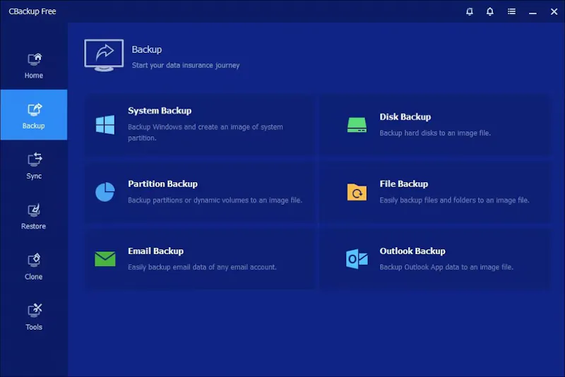 CBackup screenshot 2