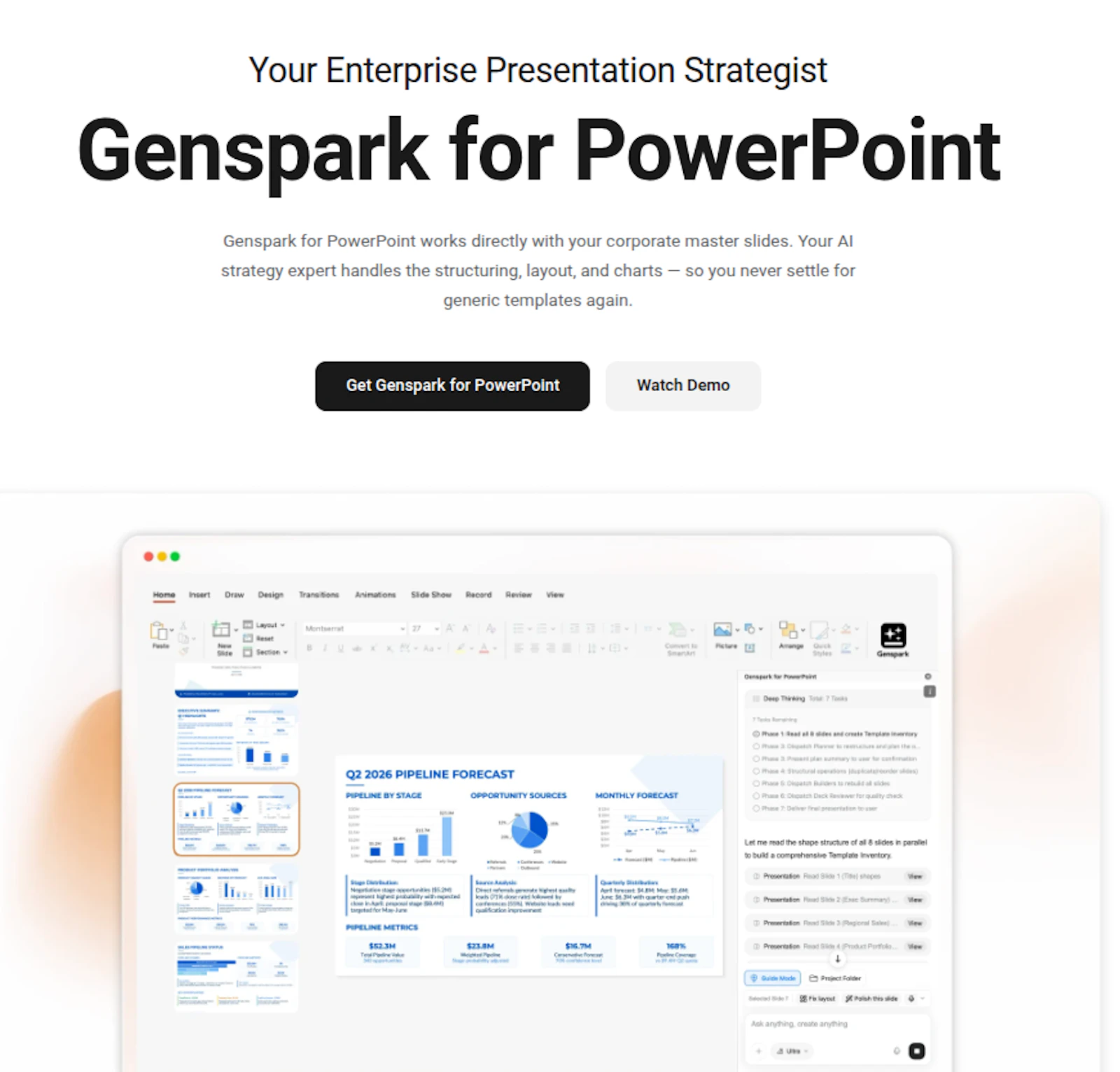 Genspark for Powerpoint screenshot 4