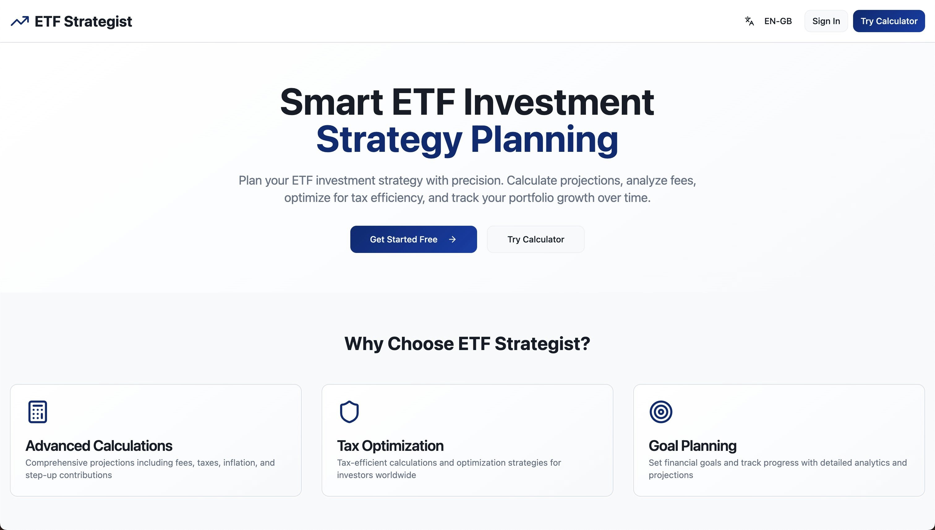 ETF -Strategie - Smart ETF -Investitionsrechner und Strategieplaner Medien 1