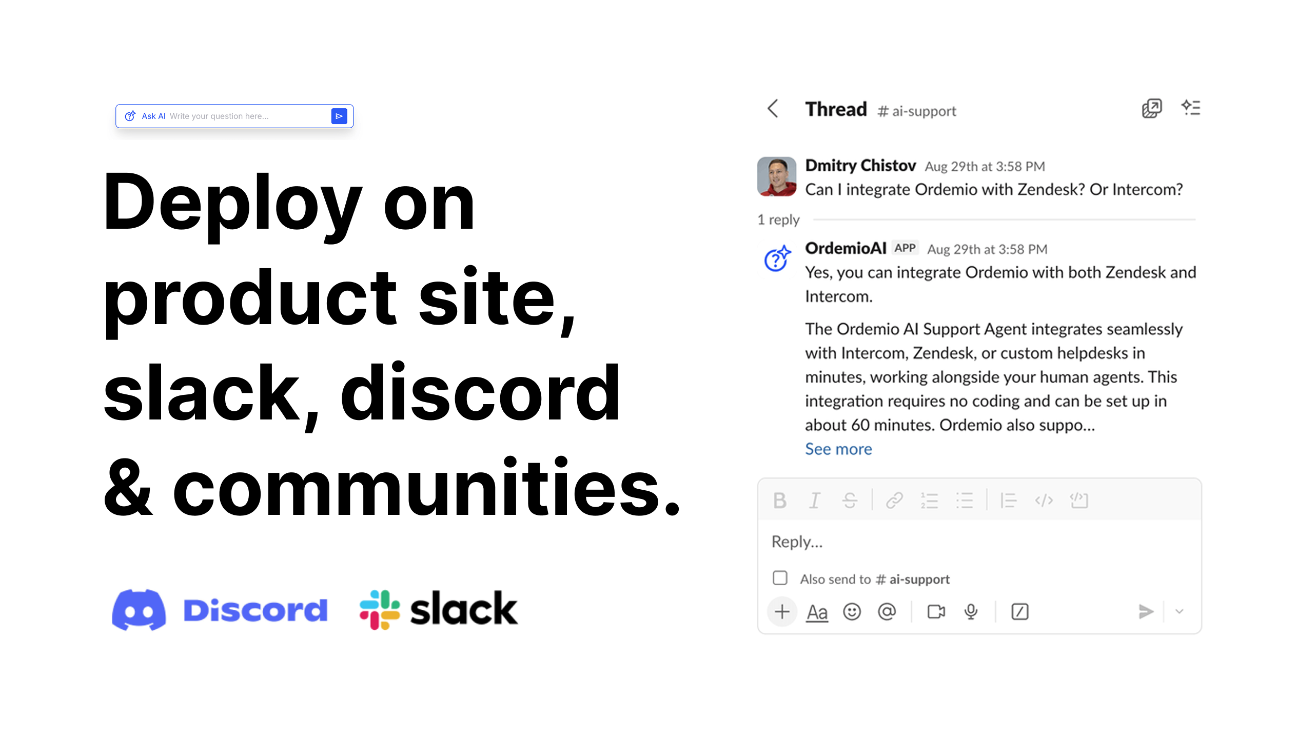 AskAI by Ordemio - Screenshot 3 showing product features and functionality