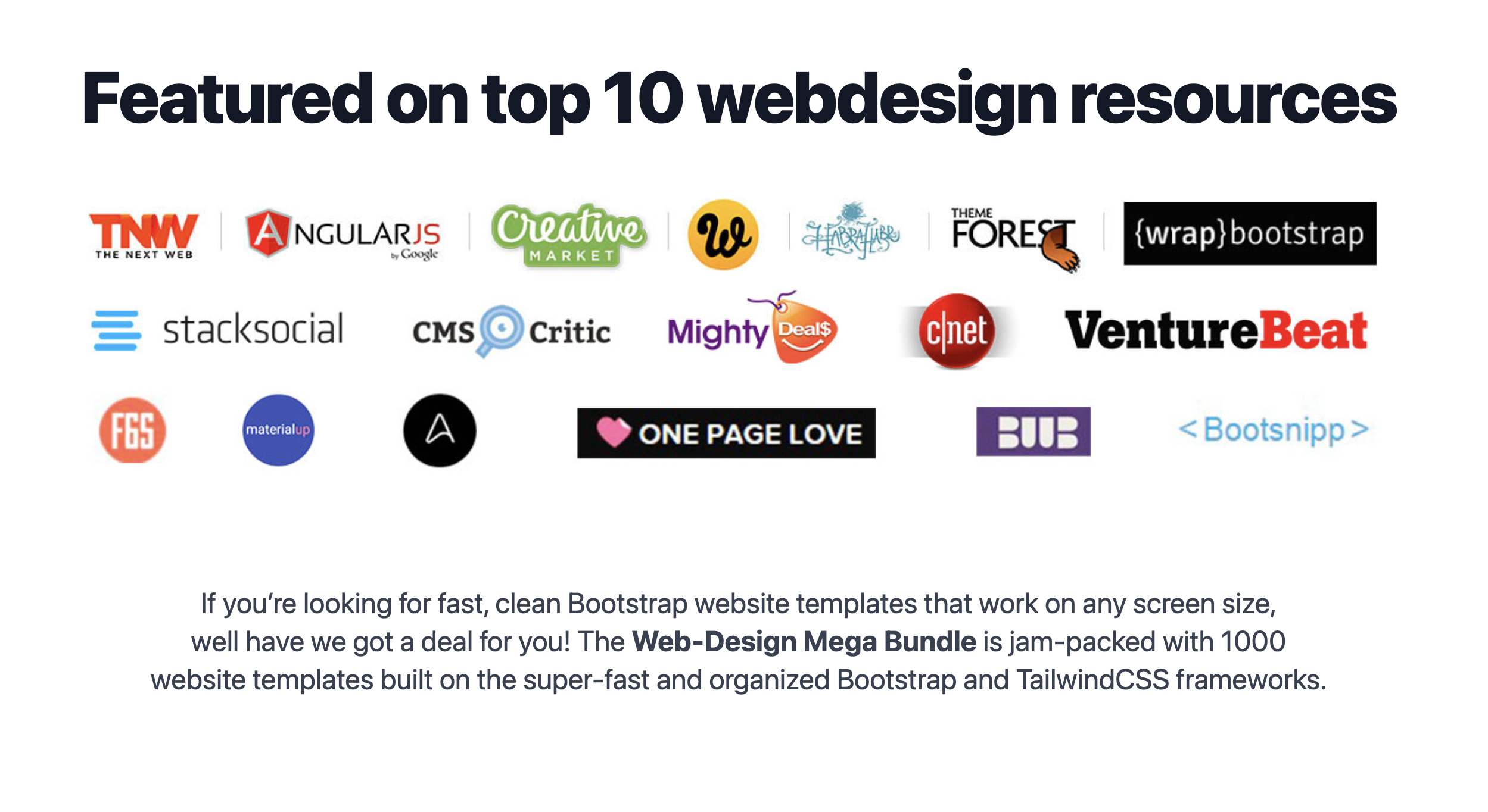 1000 Rashwind Bootstrap -Vorlagen Bündel Medien 3