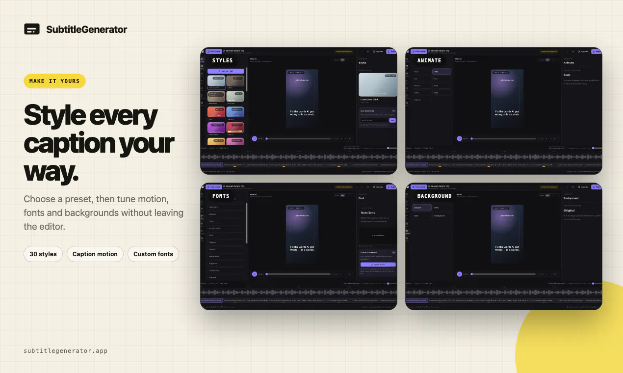 SubtitleGenerator gallery image