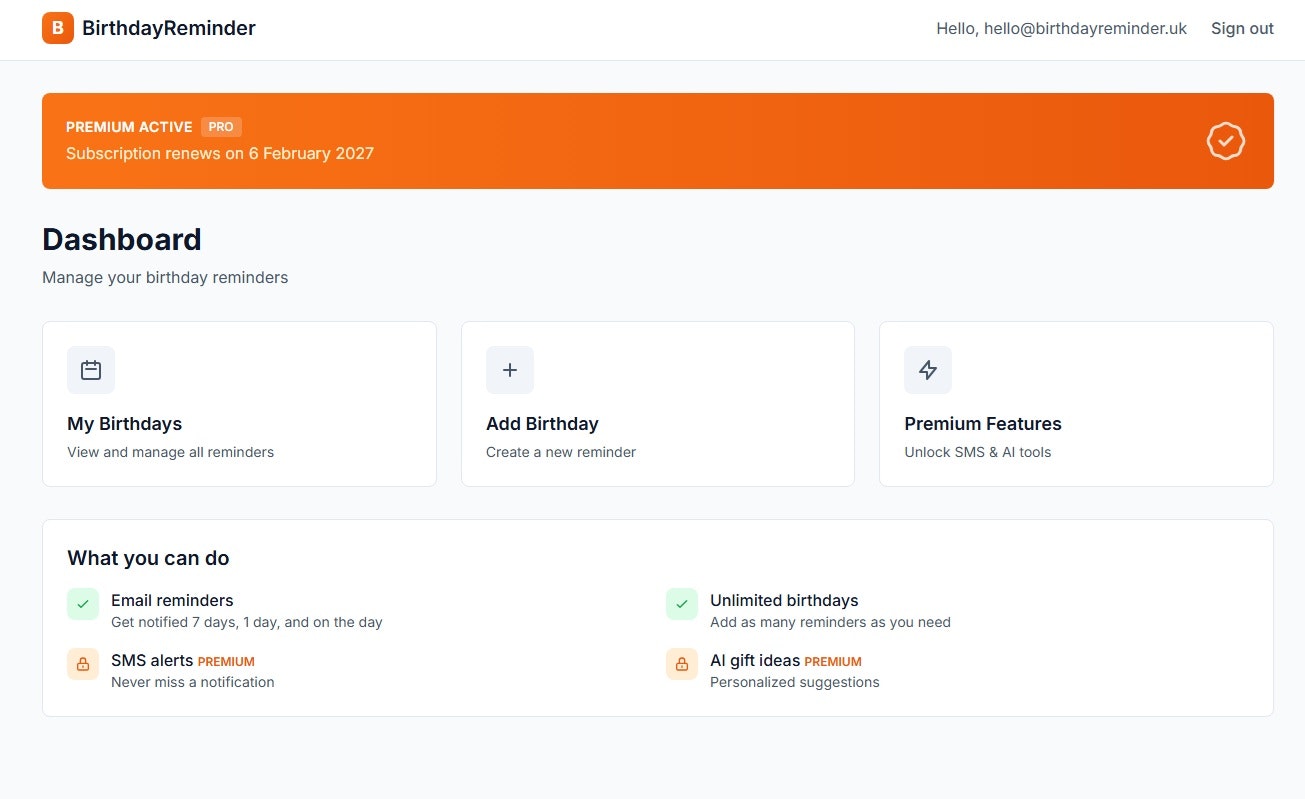 BirthdayReminder.uk gallery image