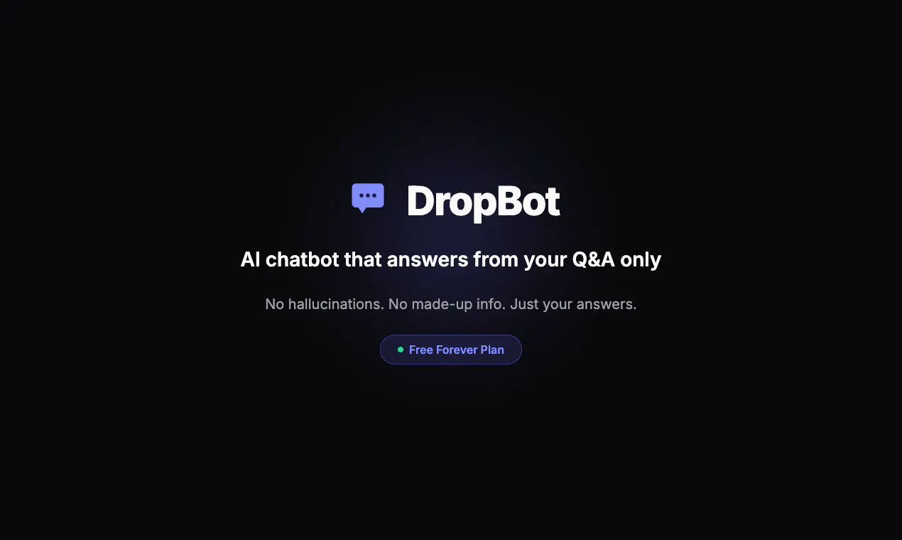 DropBot 제품 배너