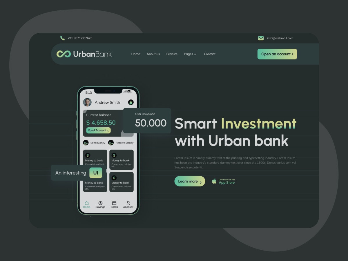 Urban: Banking website HTML Template logo