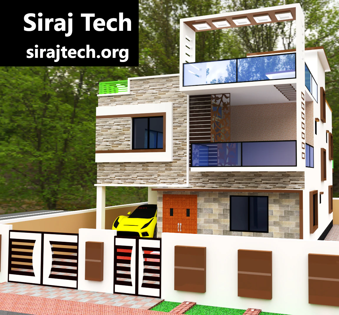 4 Bedroom duplex house design