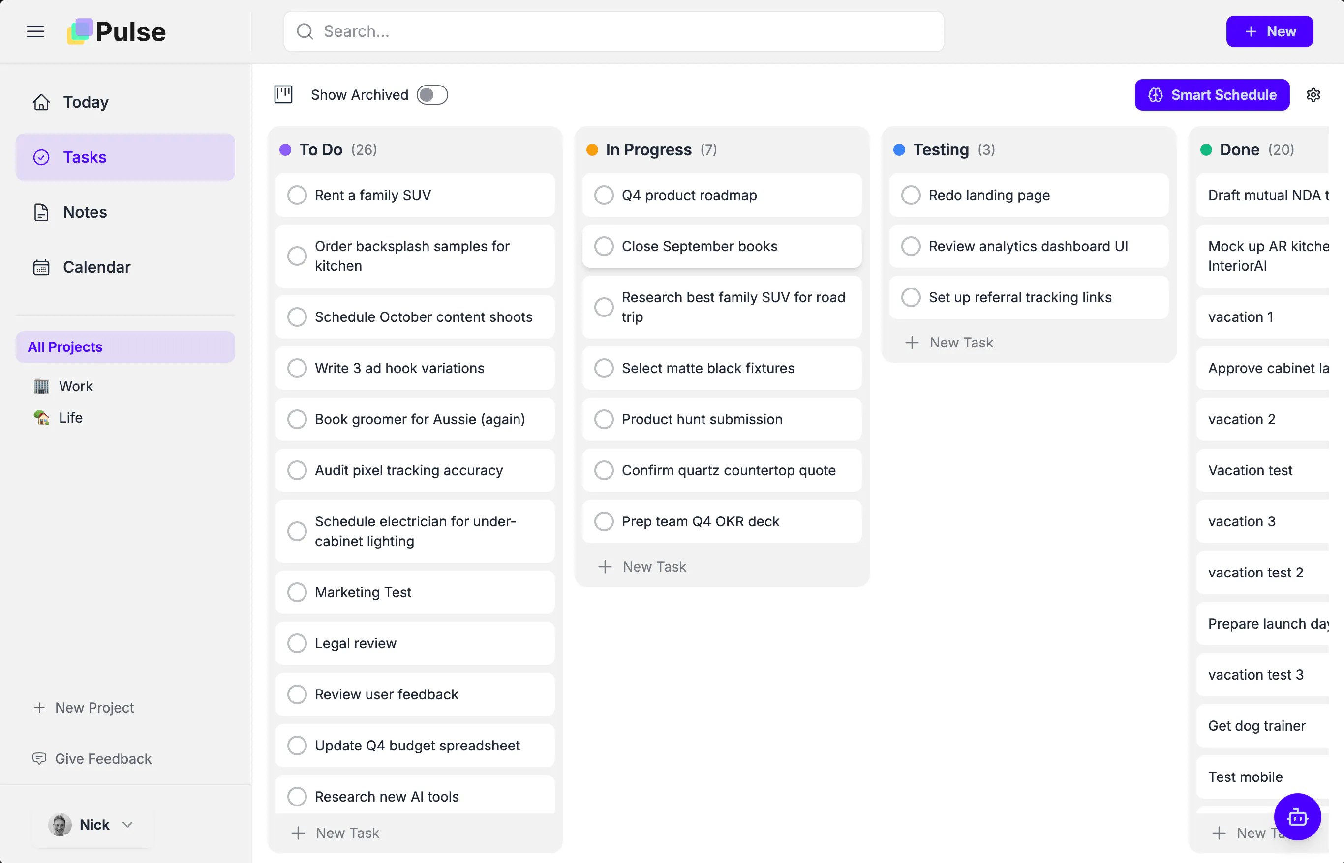 Pulse: AI powered tasks, notes, and calendar in one workspace | Product ...