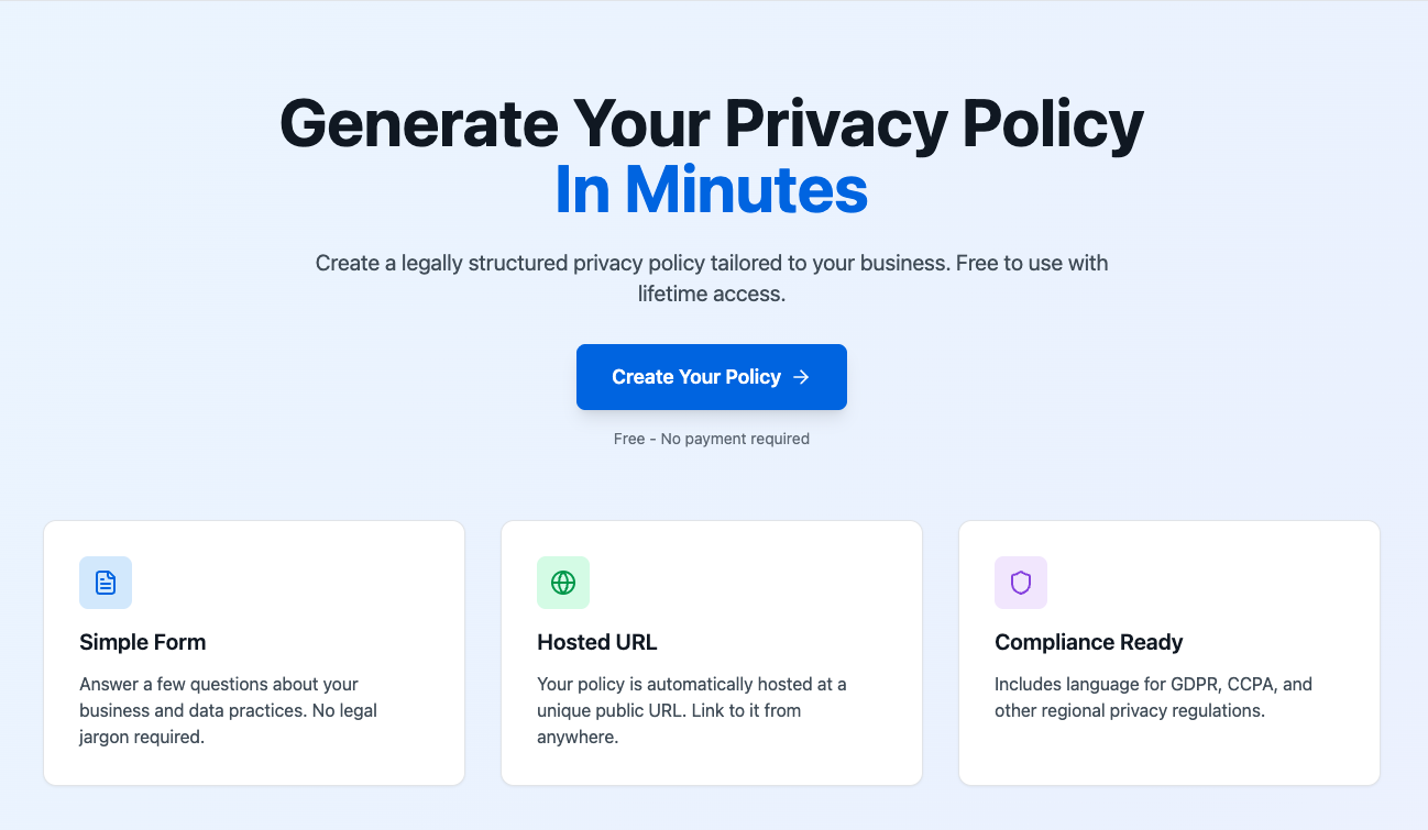 QuickPolicy - Screenshot 2 showing product features and functionality