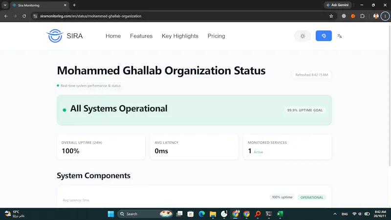 Sira Monitoring screenshot 1