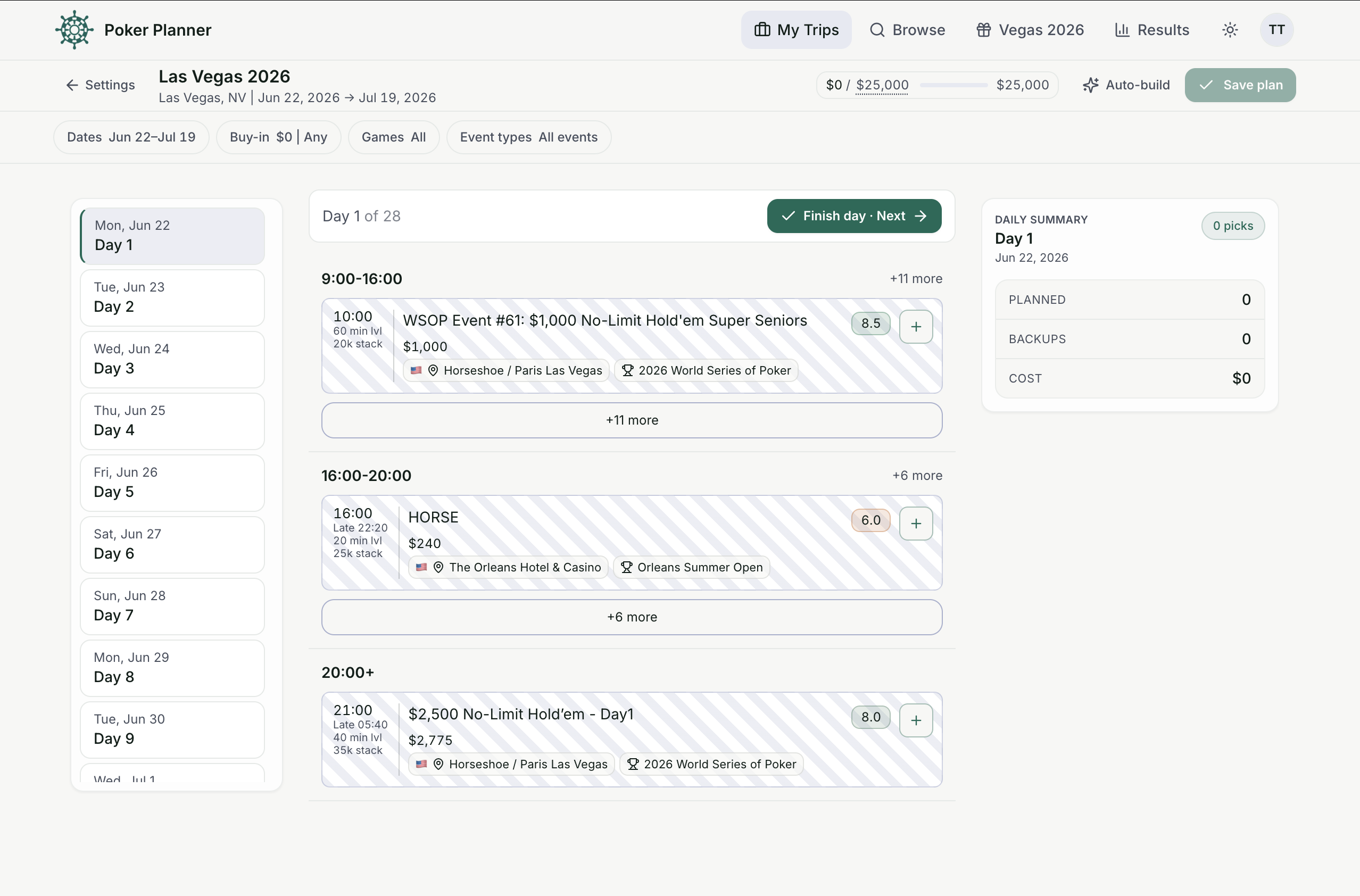Poker Planner gallery image