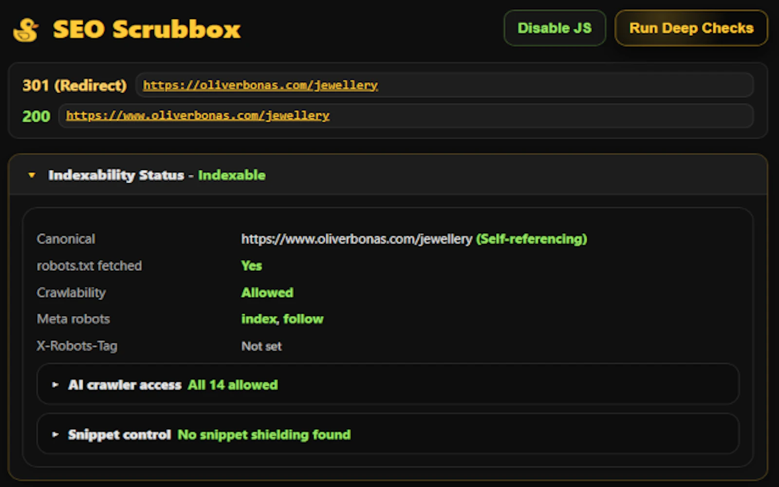 SEO Scrubbox screenshot 1