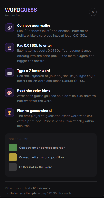 WordGuess - Screenshot 3 showing product features and functionality