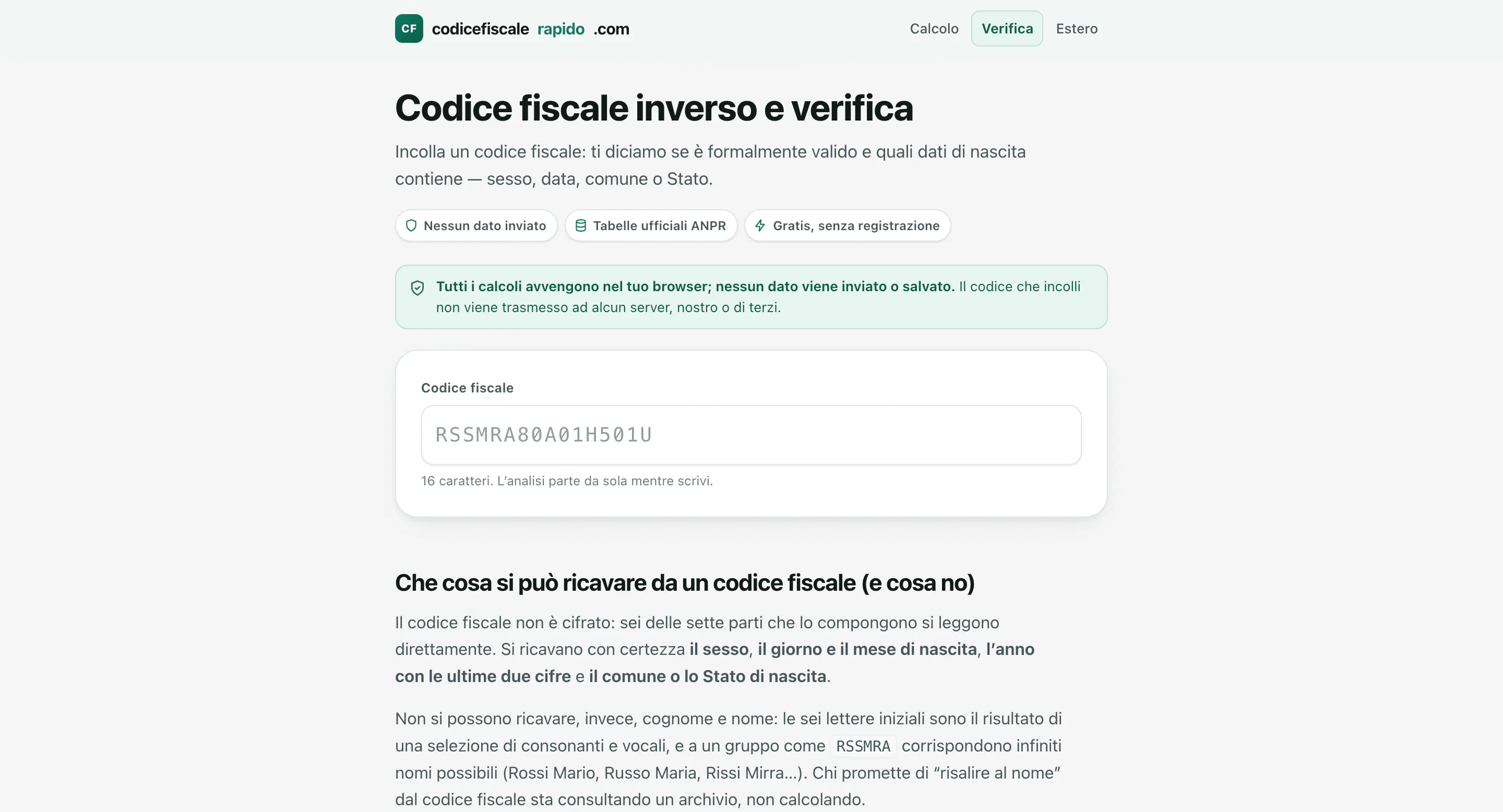 Calcolo codice fiscale online gallery image