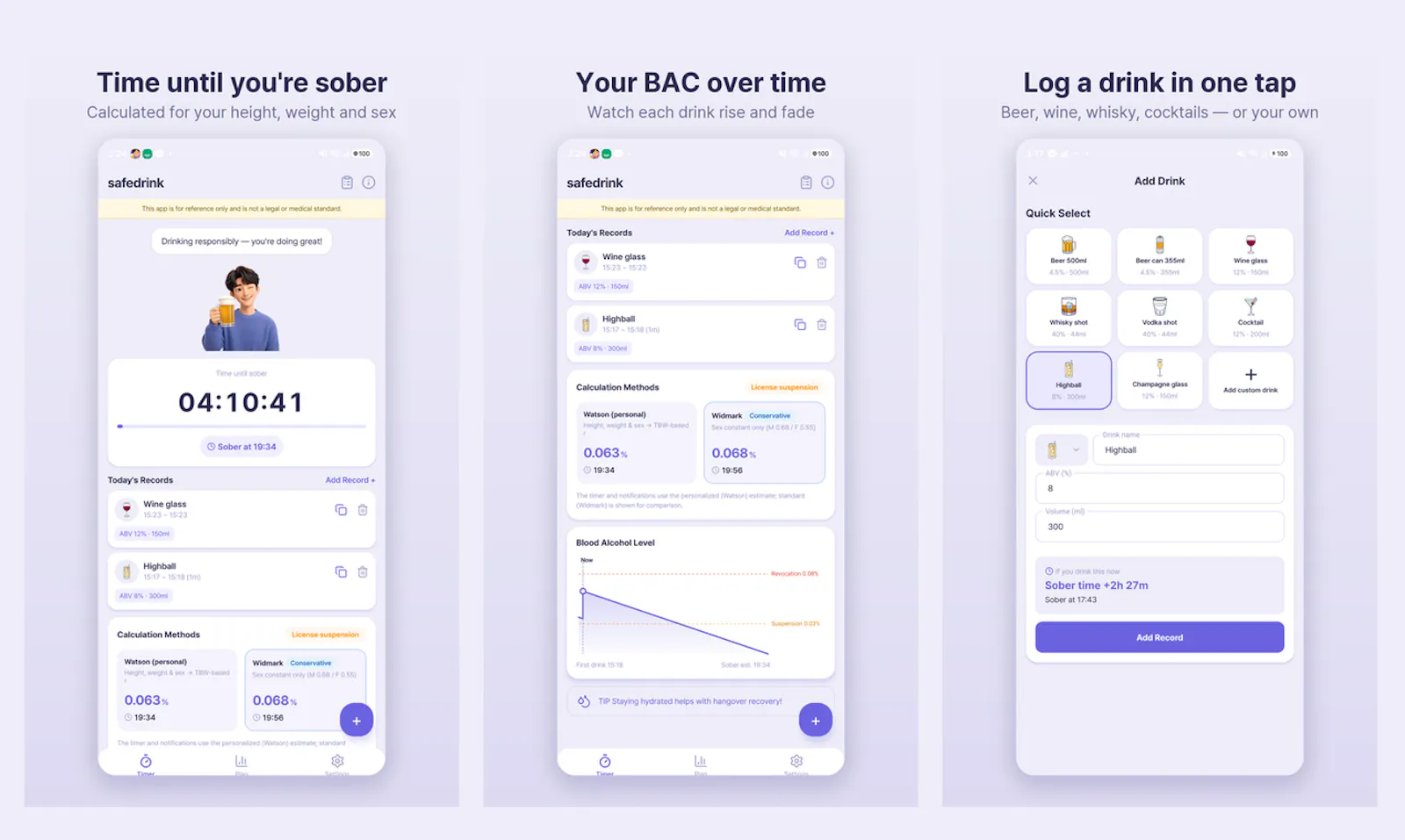 Safedrink screenshot 1