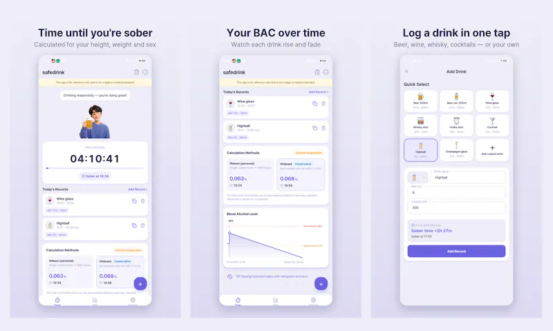Safedrink screenshot 1