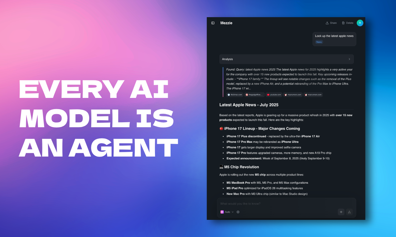 Média Mezzie - Sélectionne automatiquement une IA optimale pour chaque message, de manière transparente 3