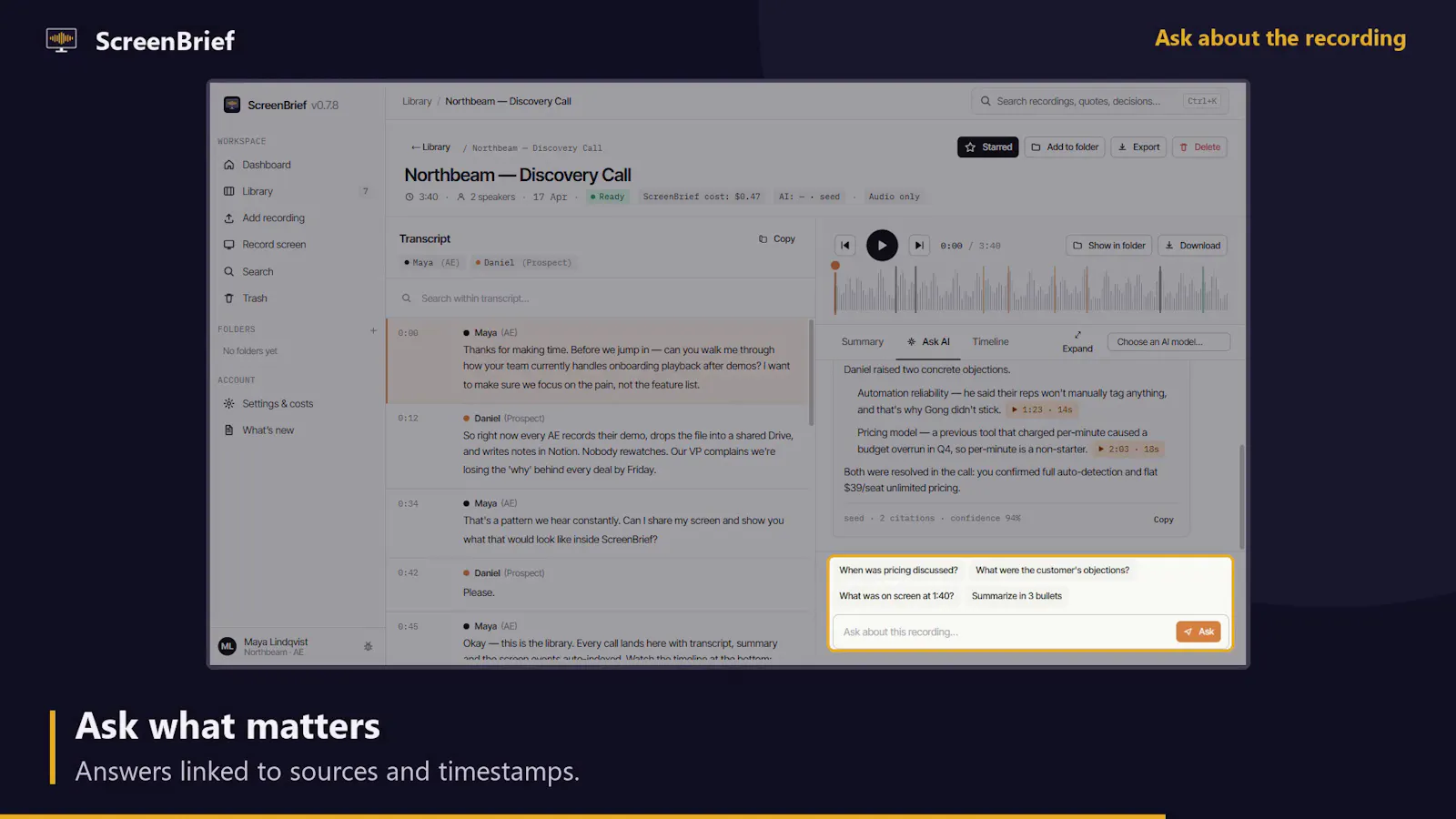 ScreenBrief screenshot 2