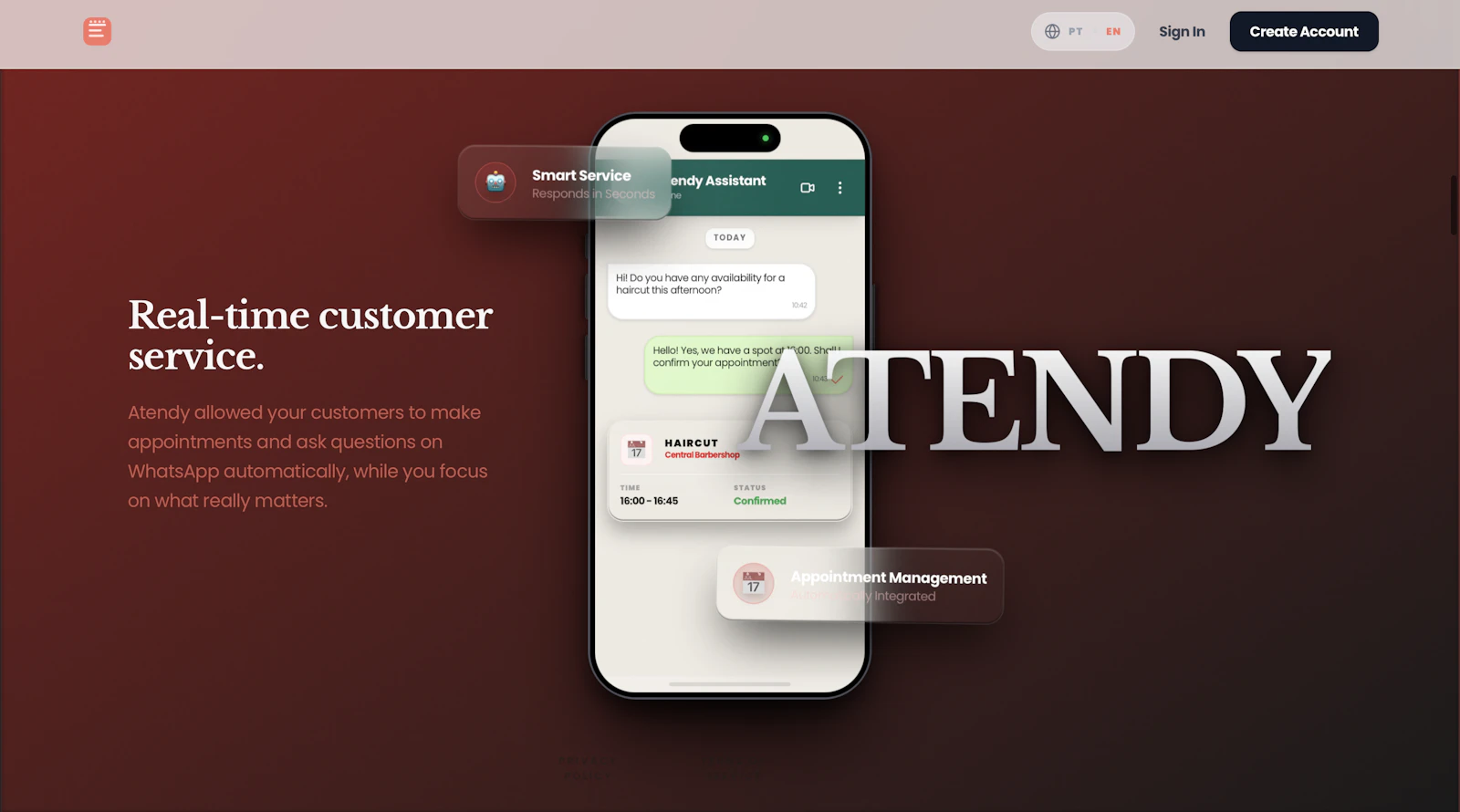 Atendy screenshot 1