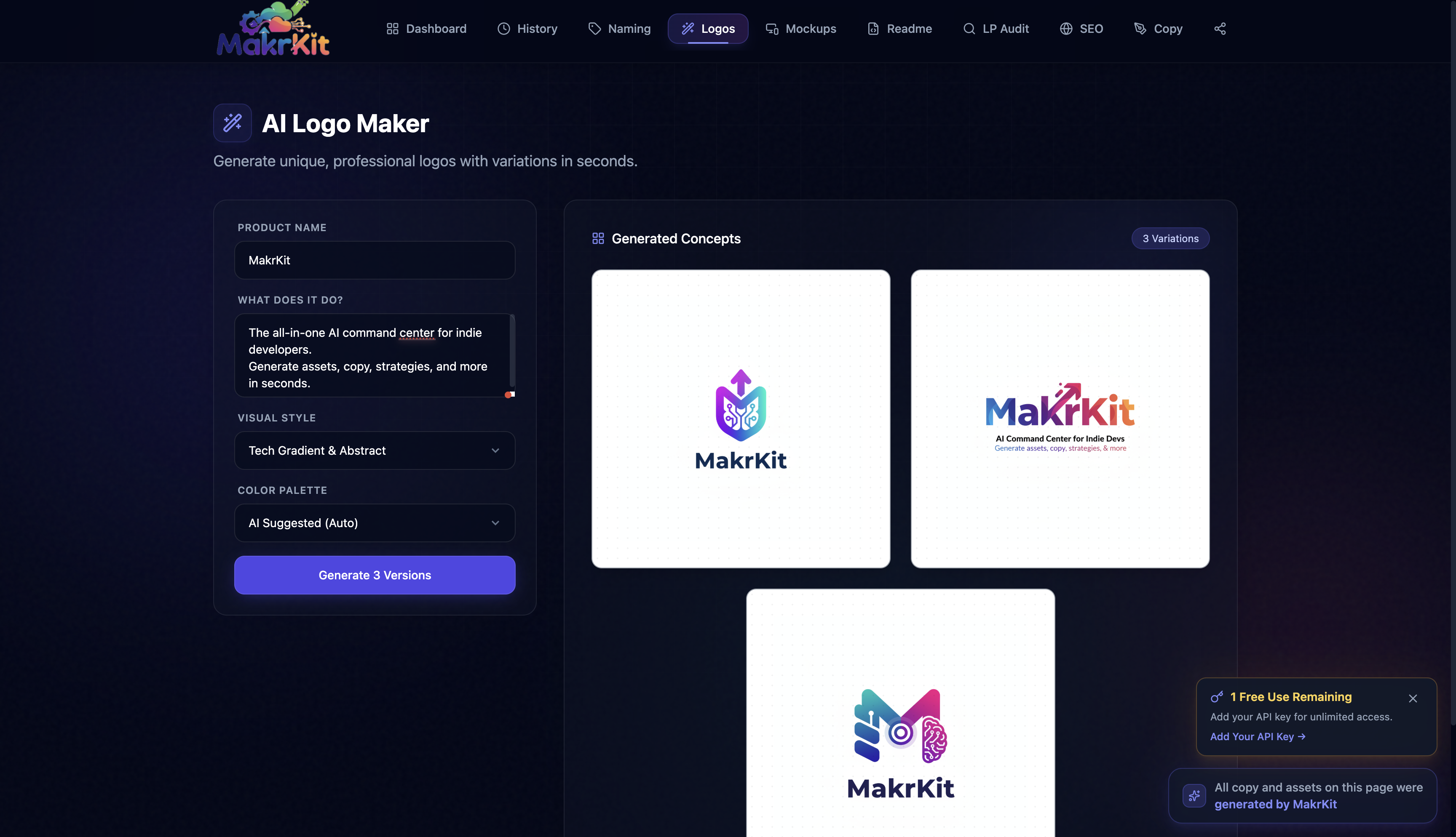 MakrKit - Screenshot 2 showing product features and functionality